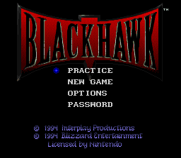Blackhawk (Europe) (En,Fr,De) Title Screen